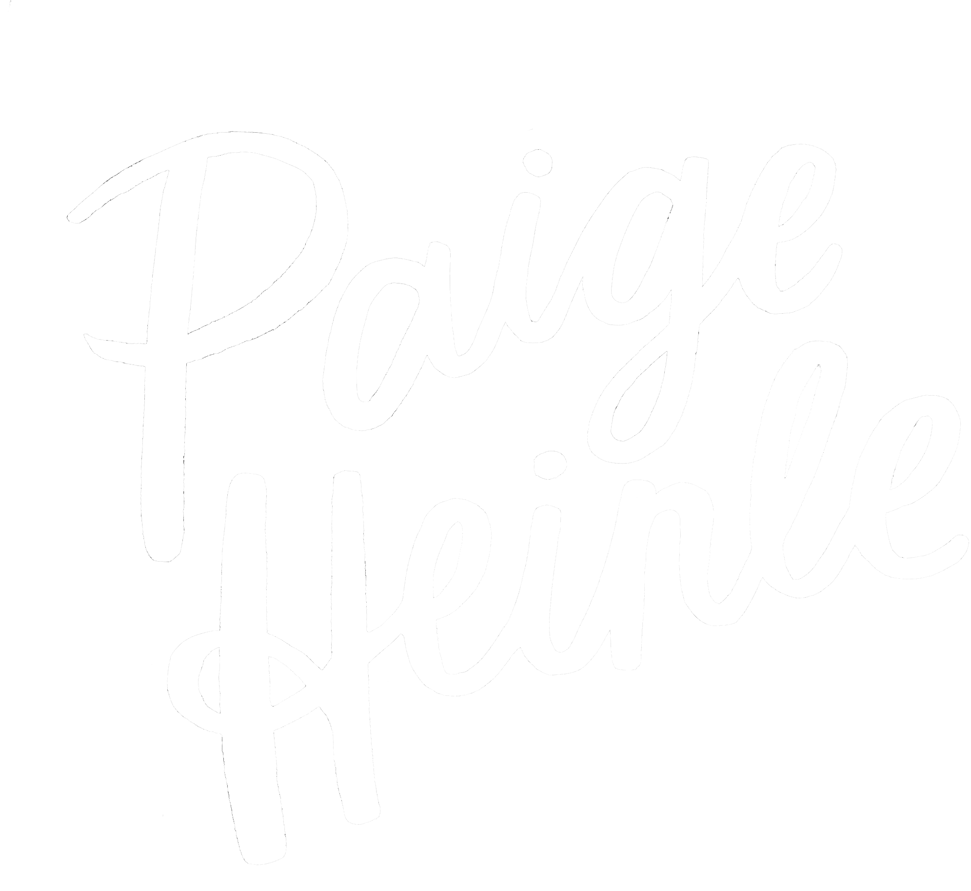 Paige Logo in white text